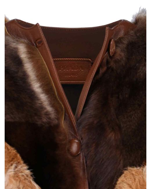 Prada Brown Sheepskin Coat