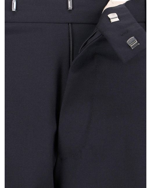 PT Torino Blue Virgin Wool Pants for men