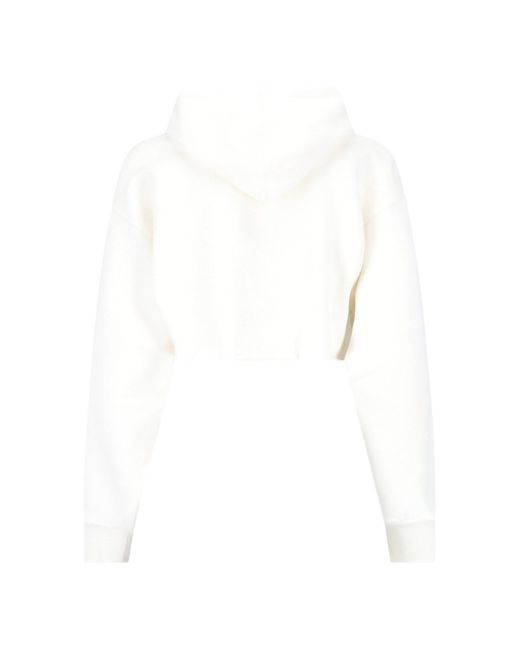 Gucci White Logo Paillettes Sweatshirt
