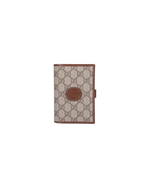 Gucci 'Gg' Passport Holder in White for Men Lyst