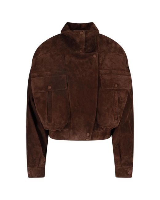 Saint Laurent Brown Suede Jacket
