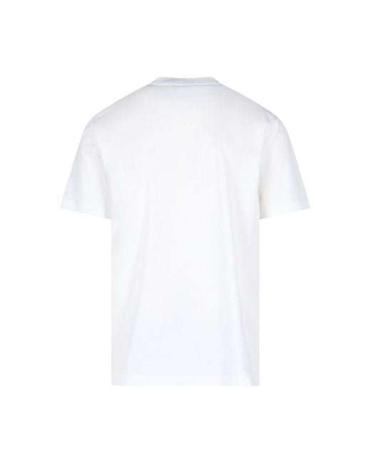 Versace White Cotton Logo T-shirt for men
