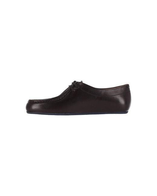 Jil Sander Black Derby Shoes "Hood" for men