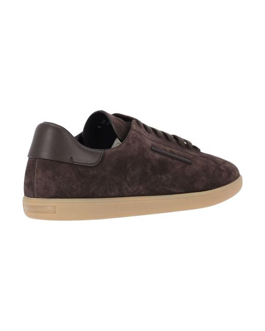 Zegna Brown Sneakers "232" for men