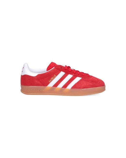Adidas Red Sports Shoes Gazelle Indoor