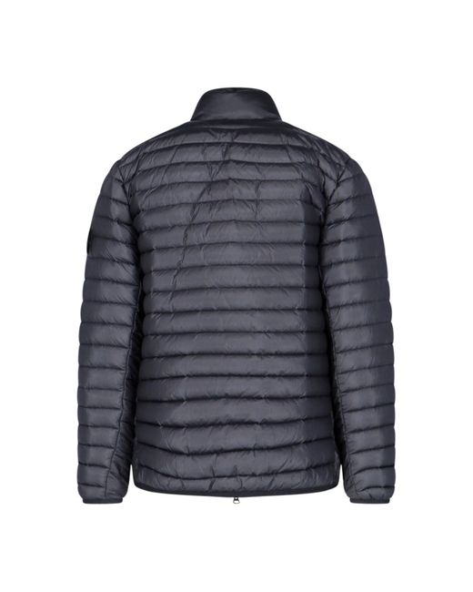 Stone Island Blue Loom Woven Chamber Down Jacket for men
