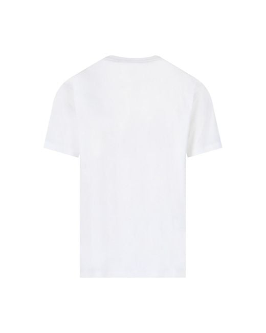T-Shirt Oversize Logo di Burberry in White da Uomo