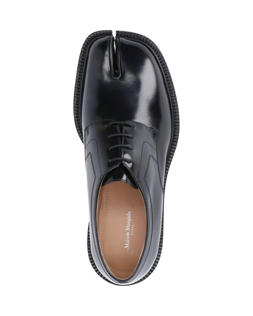 Maison Margiela Black Lace-up Shoes "tabi" for men