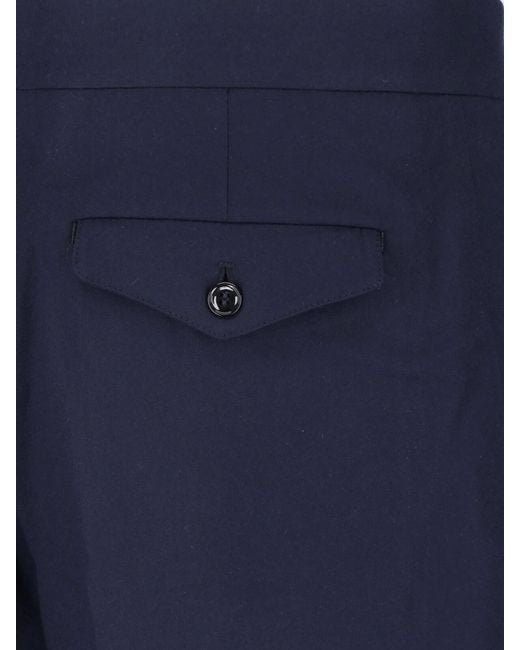 Giorgio Armani Blue Virgin Wool Trousers for men