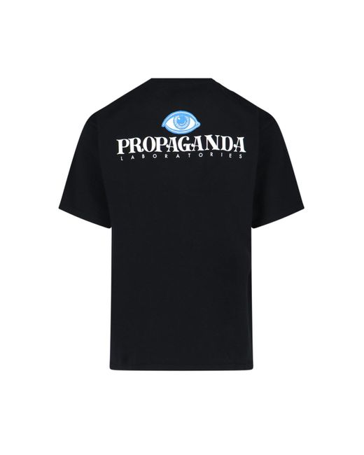 T-Shirt "Propaganda" di Undercover in Black da Uomo