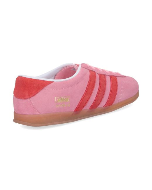 Adidas Pink Light & Natural Leather And Textile Sneakers