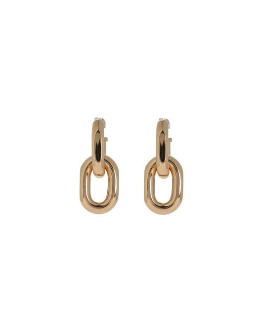 Rabanne White Earrings "Xl Link"