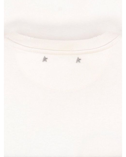 Golden Goose Deluxe Brand White Graphic Logo T-Shirt for men