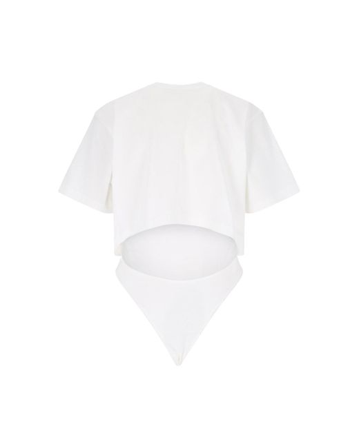 Alaïa White 'body' T-shirt