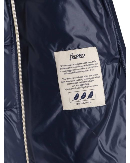 Herno Blue Padded Jacket "Cleofe"