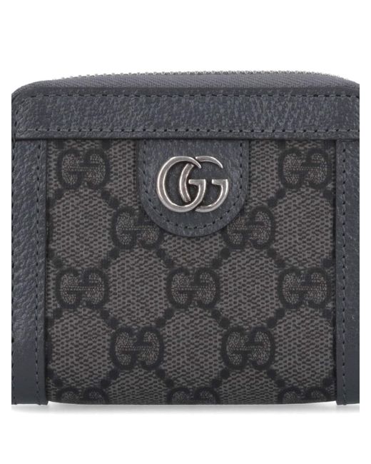 Gucci Black "ophidia Gg" Logo Wallet for men