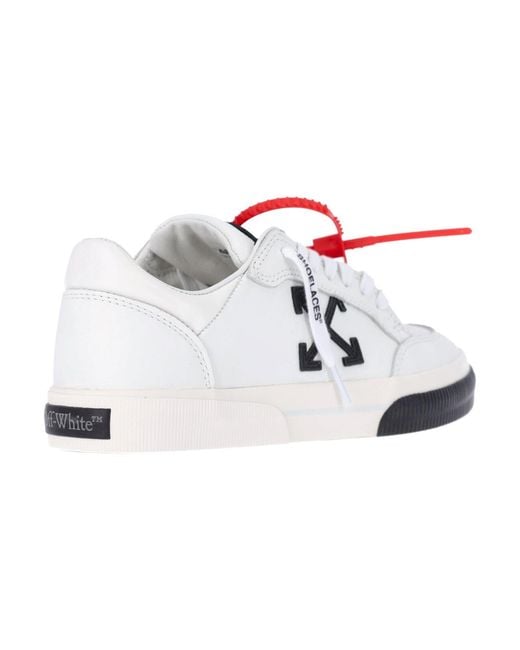 Off-White c/o Virgil Abloh White Bovine Leather Low-Top Sneakers With Cotton And Rubber Sole for men