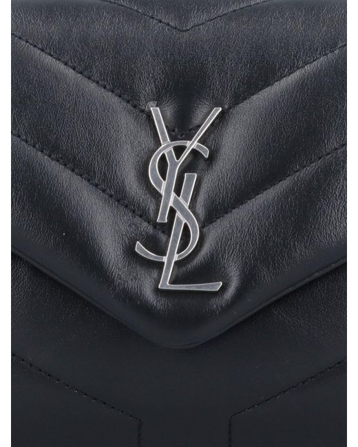 Borsa Mini "Loulou" di Saint Laurent in Black