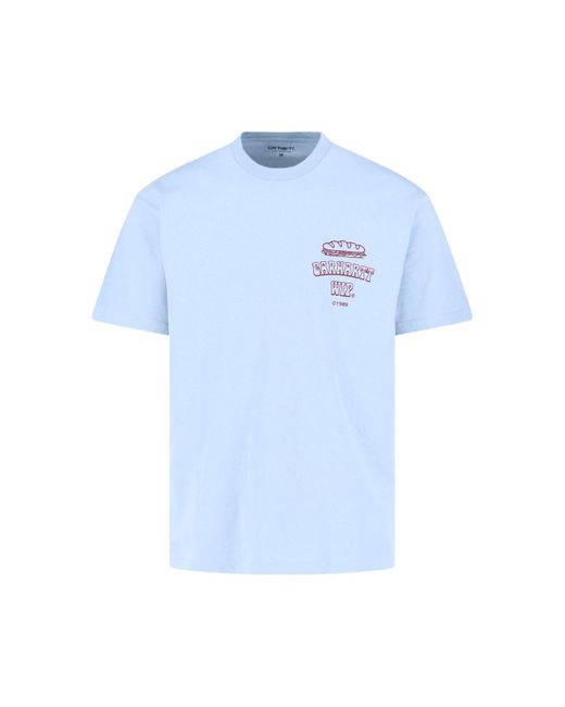 T-Shirt "S/S Sandwich" di Carhartt in Blue da Uomo