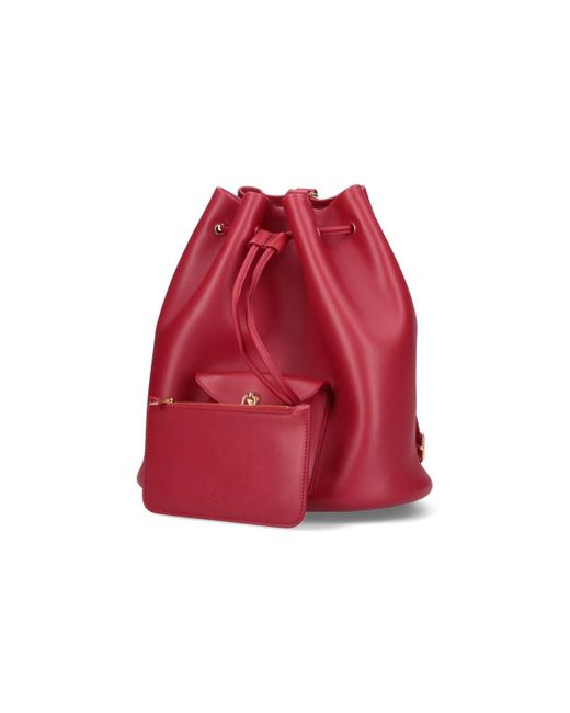 Zaino "Extra Drawstring" di Loro Piana in Red