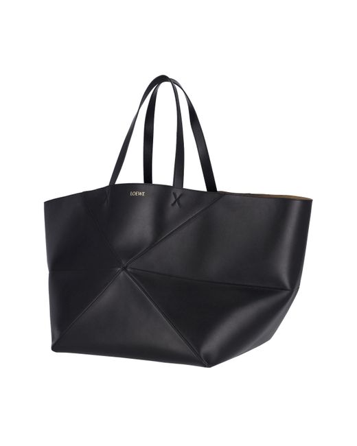 Loewe Black Puzzle Fold Xl Tote Bag for men