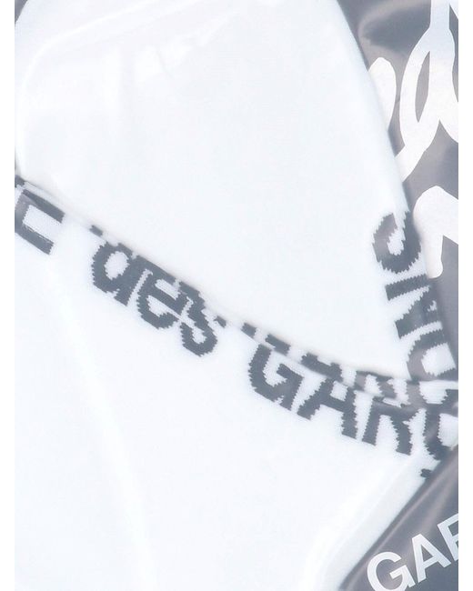 Calzini Logo di Comme des Garçons in White