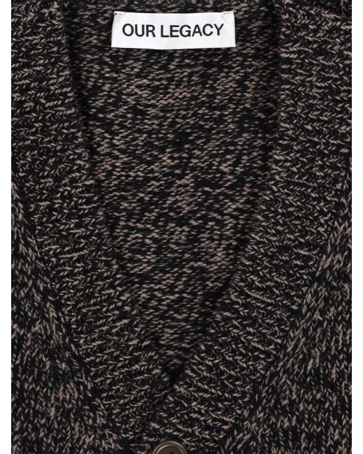 Our Legacy Black Accademy Cardigan for men