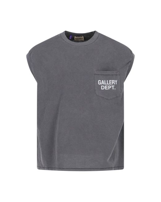 GALLERY DEPT. Gray T-shirt Logo for men