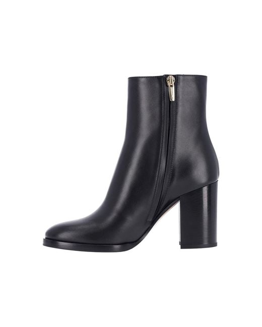 Gianvito Rossi Blue Calf Leather Boots