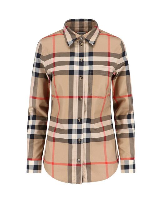 Burberry Natural Shirts Cotton