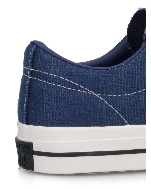 Converse Blue Sneakers Tela
