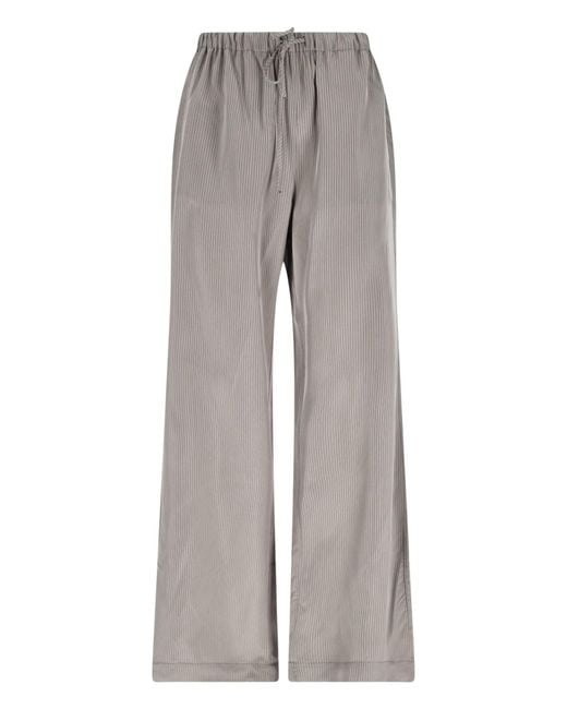 Rohe Gray Striped Pants