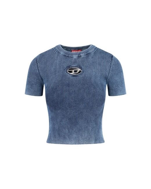 DIESEL Blue 'M-Anchor' T-Shirt