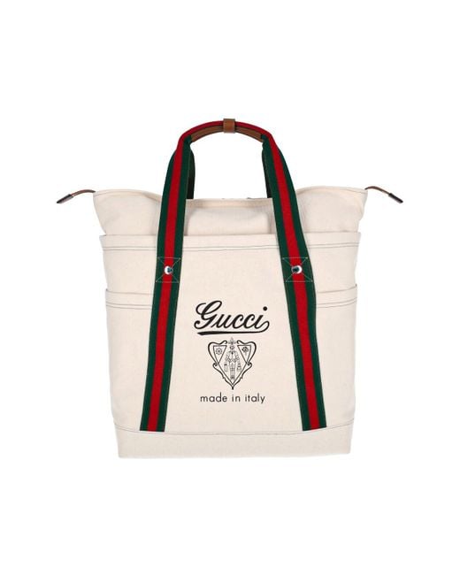 Gucci Pink Large Logo Tote Bag for men