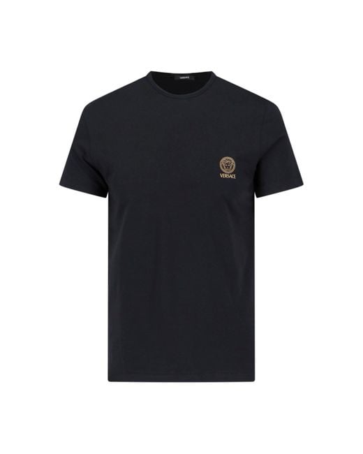 Versace Black "medusa" Intimate T-shirt for men