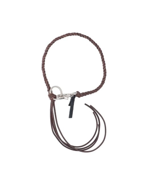 Our Legacy Brown Keychain Charm "Braided Ladon"