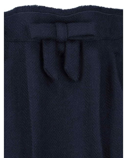 Gonna Midi Chevron di Prada in Blue