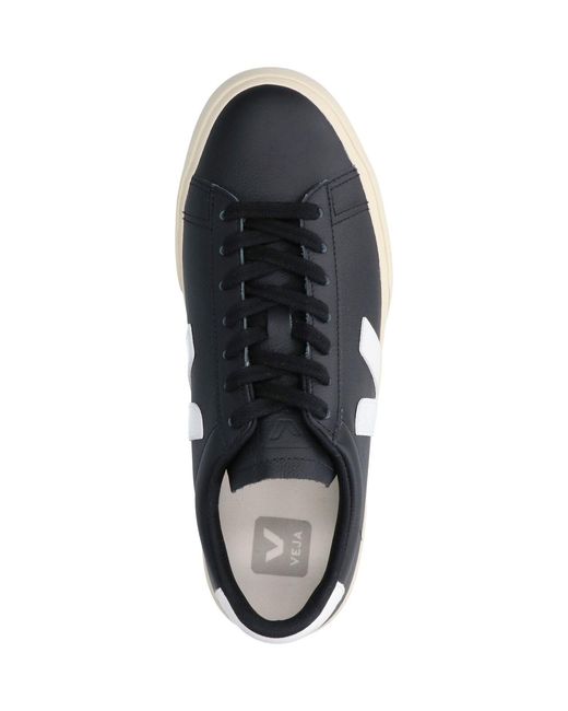 Veja Blue Sneakers Upper: Leather for men