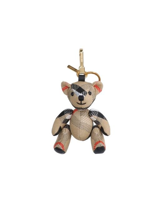 Charm Portachiavi Orsetto "Thomas" di Burberry in Metallic