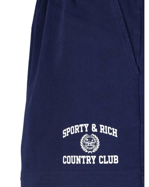 Sporty & Rich Blue Sporty-Inspired Tailored Trousers