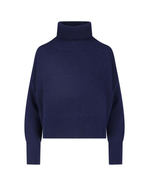 Ma'ry'ya Blue Virgin Wool And Cashmere Sweater