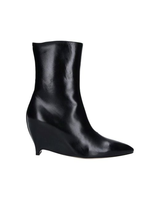 Maison Margiela Black Ankle Boots “Heel-Less”