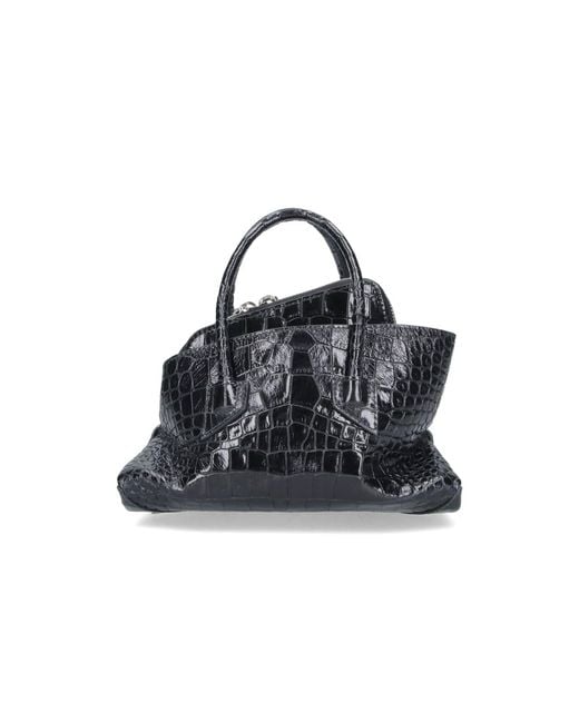 The Attico Black Mini Bag "La Passeggiata"