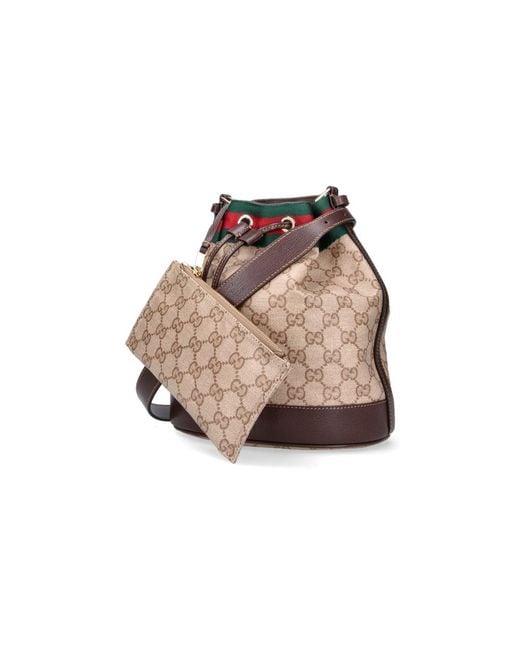 Borsa Secchiello Mini "Venice" di Gucci in Natural