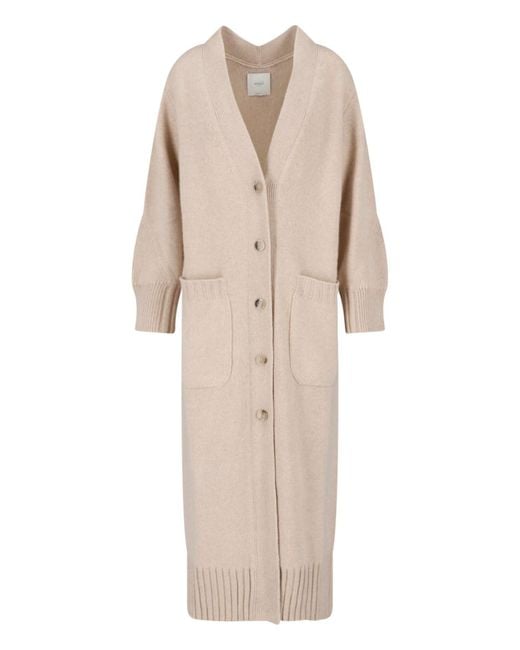 Malo Natural Maxi Cashmere Cardigan