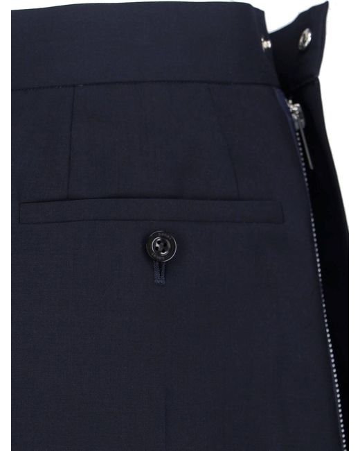 Sacai Blue Skirts Wool