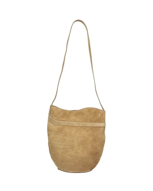Liffner Metallic Bucket Bag "Belted"