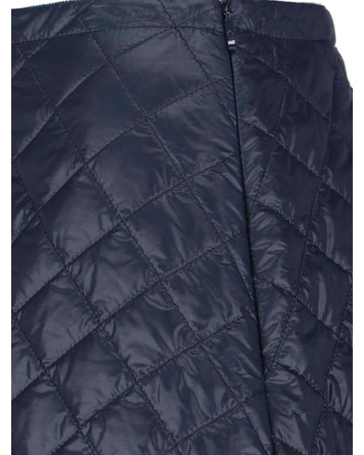 Moncler Blue Logo Mini Skirt