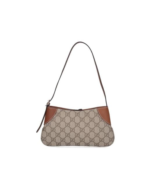 Gucci White 'Gg Emblem' Small Shoulder Bag