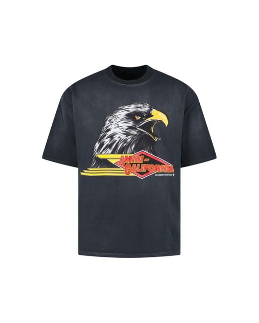Amiri Blue Eagle T-Shirt for men